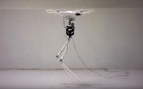 Aerial-Biped Is a Quadrotor With Legs That Can Fly-Walk