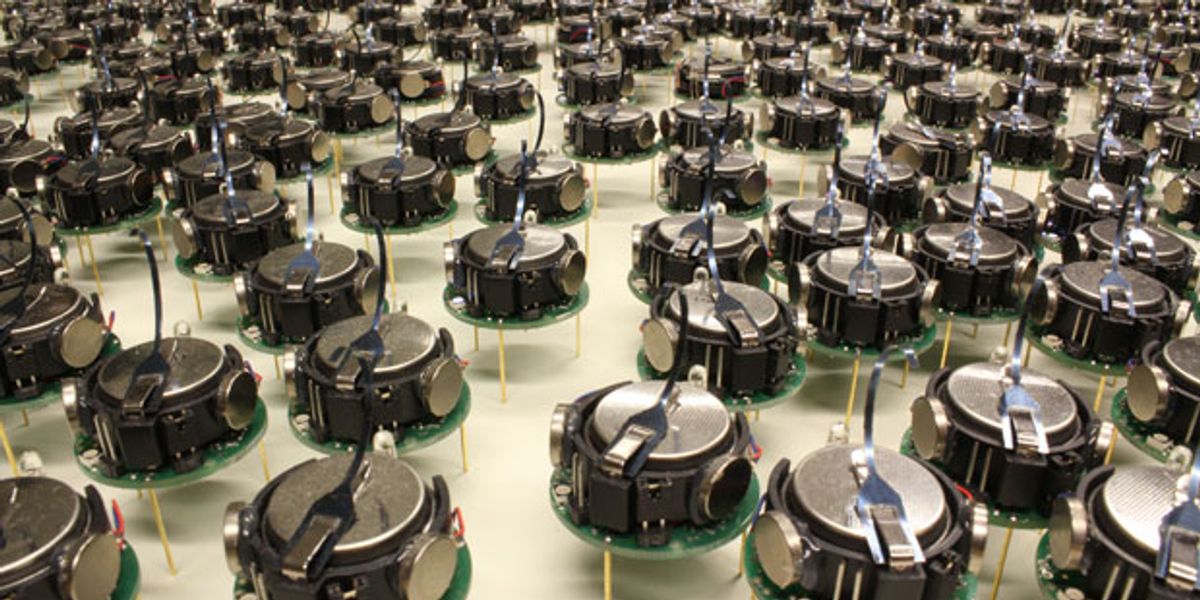 A Thousand Kilobots Self-Assemble Into Complex Shapes