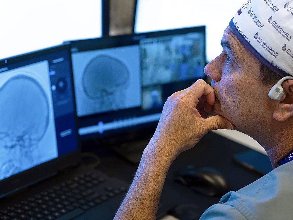 Dr. Vitor Pereira remotely performing a surgical procedure using Remedy Robotics' N1 System.